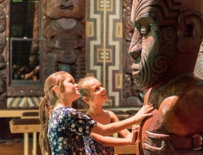 Children at the Waitangi Treaty Grounds New Zealand